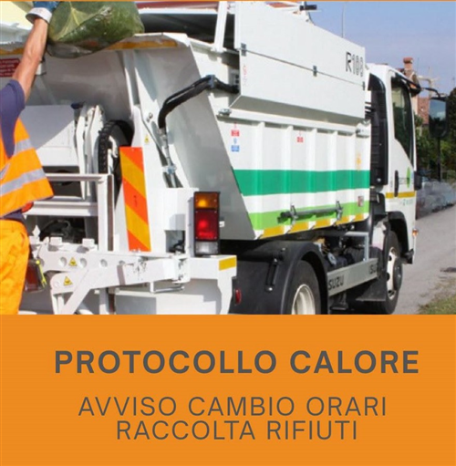 Modifica Temporanea degli orari di raccolta dei rifiuti per ondata di calore.