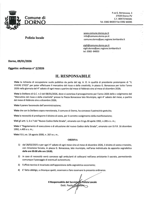 Ordinanza 2 - 2026