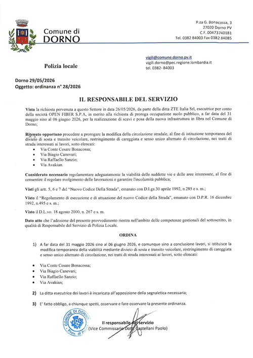 Ordinanza 28 -2026