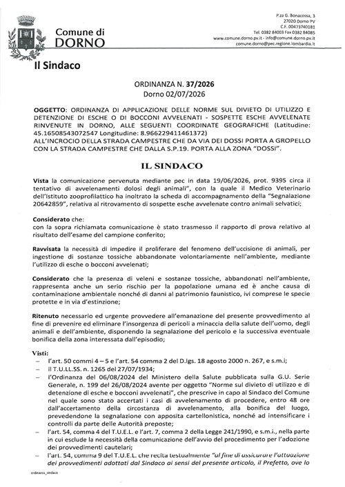 Ordinanza 37 - 2026