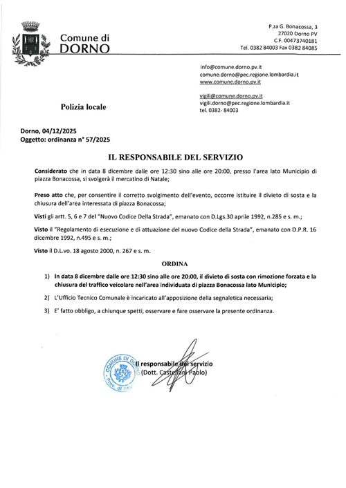 Ordinanza 57 - 2025