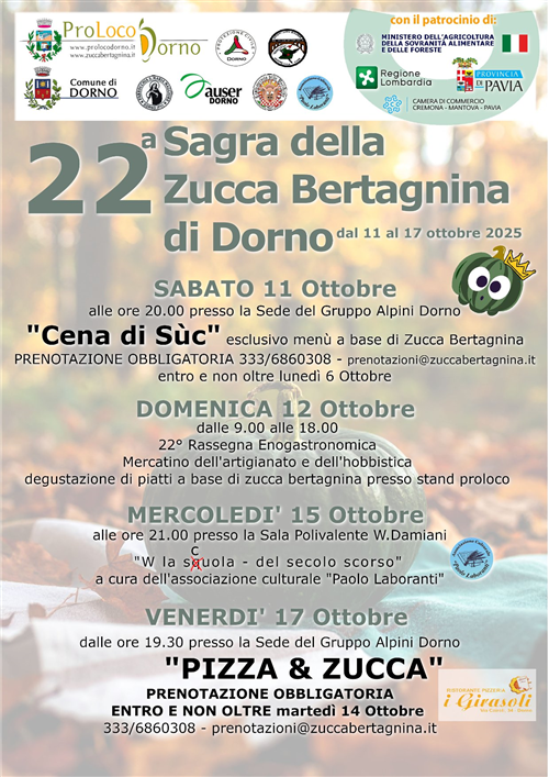 22° Sagra della Zucca Bertagnina