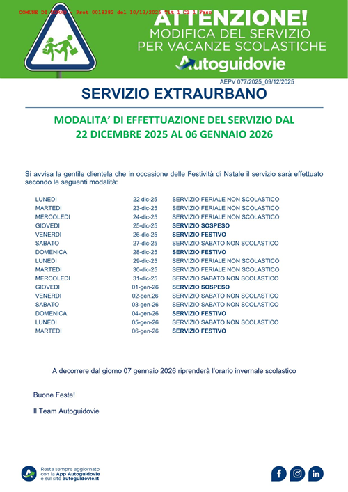 Servizio extraurbano Autoguidovie