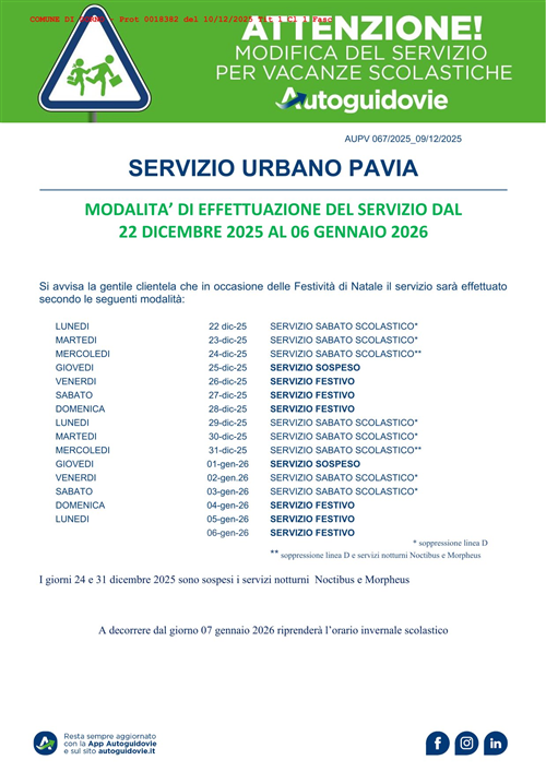 Servizio urbano Pavia